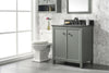 Image of Legion Furniture 30" x 22" x 34" Pewter Green Single Sink Bathroom Vanity WLF2130-PG