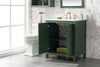 Image of Legion Furniture 30" x 22" x 34" Vogue Green Single Sink Bathroom Vanity WLF2130-VG