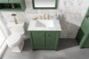 Image of Legion Furniture 30" x 22" x 34" Vogue Green Single Sink Bathroom Vanity WLF2130-VG