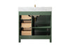 Image of Legion Furniture 36" x 22" x 34" Vogue Green Single Sink Bathroom Vanity WLF2136-VG