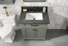 Image of Legion Furniture 30" x 22" x 34" Pewter Green Single Sink Bathroom Vanity WLF2230-PG