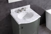 Image of Legion Furniture 24" x 22" x 33.5" Pewter Green Single Sink Bathroom Vanity WT9309-24-PG-PVC