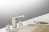 Image of Legion Furniture ZY1003-BN Widespread UPC Faucet with Drain, Brushed Nickel