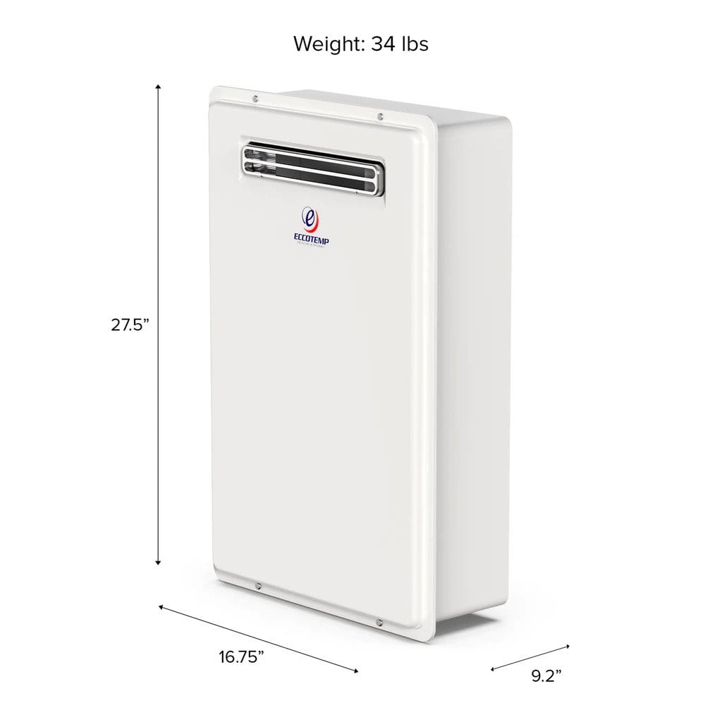 Eccotemp 20H Outdoor 6.0 GPM Natural Gas Tankless Water Heater 20H-NG