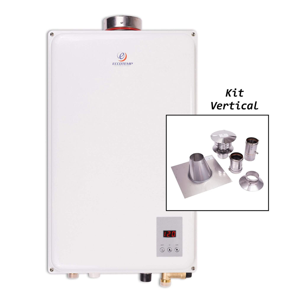 Eccotemp 45HI Indoor 6.8 GPM Liquid Propane Tankless Water Heater Vertical Bundle 45HI-LP-V-B