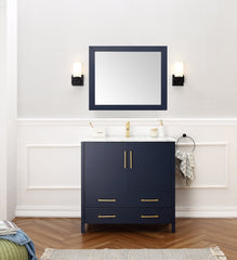 Legion Furniture 36" x 22" x 34.1" Blue Single Sink Bathroom Vanity Without Faucet WA7936-B