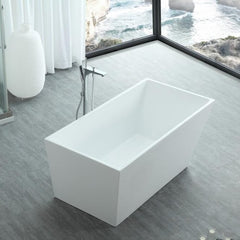Legion Furniture WE6844 67 Inch White Acrylic Tub, No Faucet