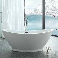 Legion Furniture WE6845 69 Inch White Acrylic Tub, No Faucet
