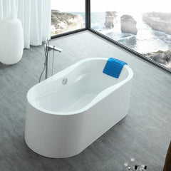 Legion Furniture WE6847 66 Inch White Acrylic Tub, No Faucet