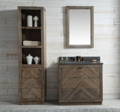 Legion Furniture 36″ x 22″ x 34.1″ Wood Single Sink Bathroom Vanity with Marble WH 5136" Top WH8536