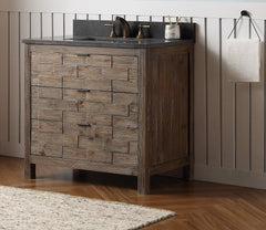 Legion Furniture 36″ x 22.2″ x 38.2″ Wood Single Sink Bathroom Vanity with Marble WH 5136