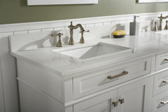 Legion Furniture WLF2260S-W 60 in. White Finish Single Sink Vanity Cabinet with Carrara White Top