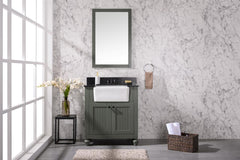 Legion Furniture 30" x 19" x 34" Pewter Green Single Sink Bathroom Vanity Without Faucet WLF6022-PG