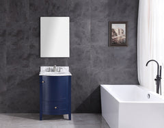 Legion Furniture 24" x 22" x 33.5" Blue Single Sink Bathroom Vanity WT9309-24-B-PVC