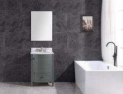 Legion Furniture 24" x 22" x 33.5" Pewter Green Single Sink Bathroom Vanity WT9309-24-PG-PVC