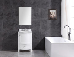 Legion Furniture 24" x 22" x 33.5" White Single Sink Bathroom Vanity WT9309-24-W-PVC