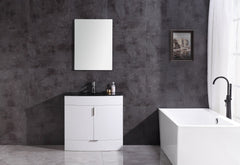 Legion Furniture 36" x 18" x 33.5" White Single Sink Bathroom Vanity WTM8130-36-W-PVC
