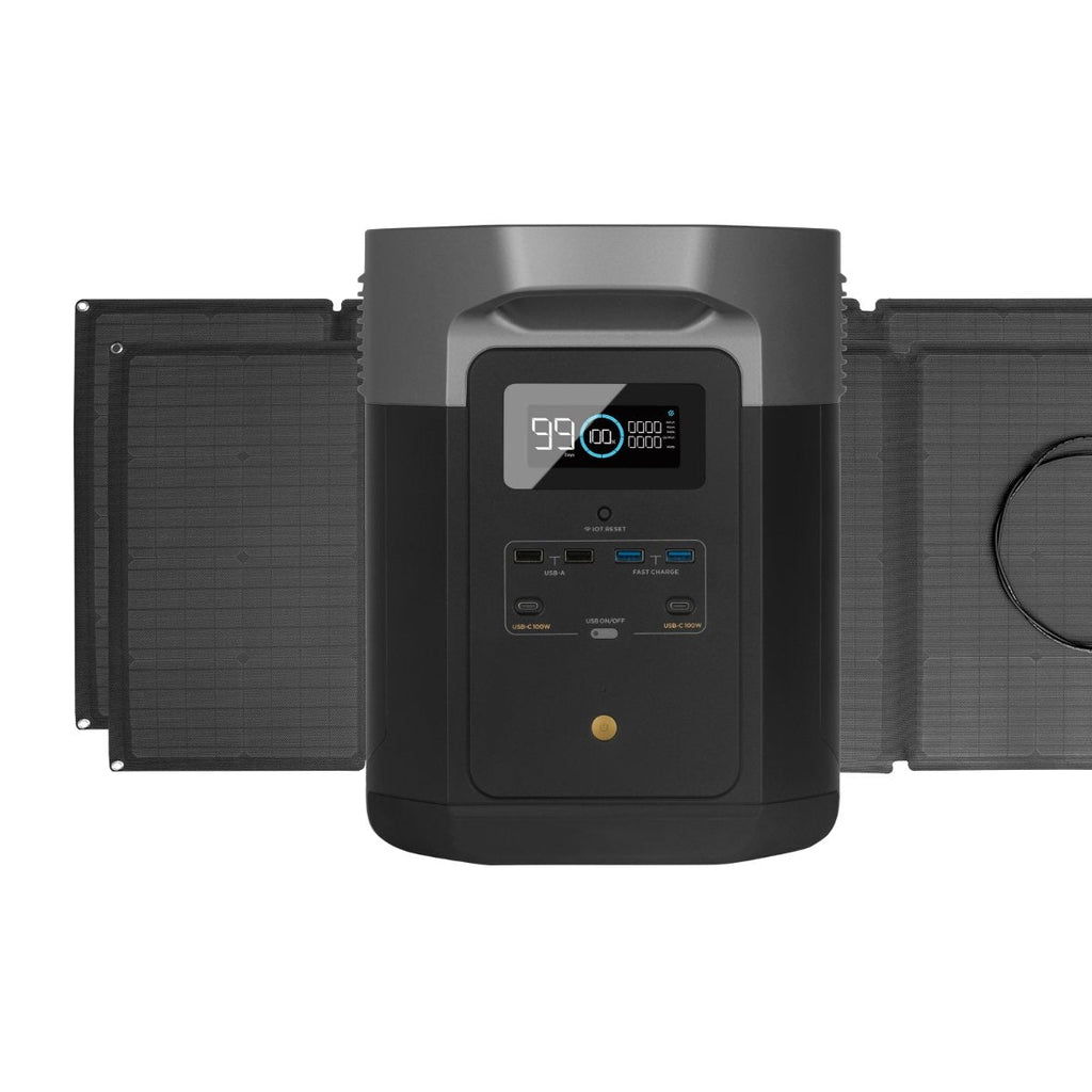 EcoFlow DELTA Max 2000 + 2x 160W Solar Panel